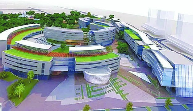 Simulation de la structure du campus - Knafo Claymore Architects