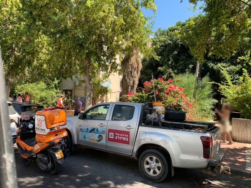 זירת האירוע. צילום: דוברות איחוד הצלה