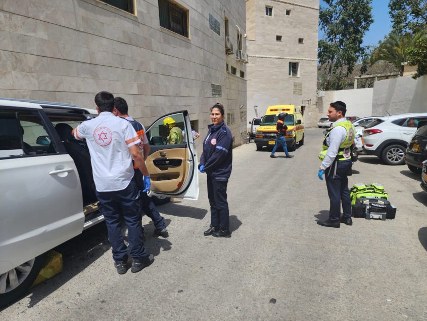 זירת התאונה. צילום: תיעוד מבצעי מד"א