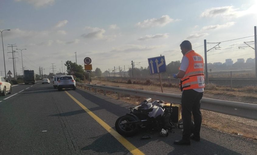 זירת התאונה. צילום: דוברות איחוד הצלה