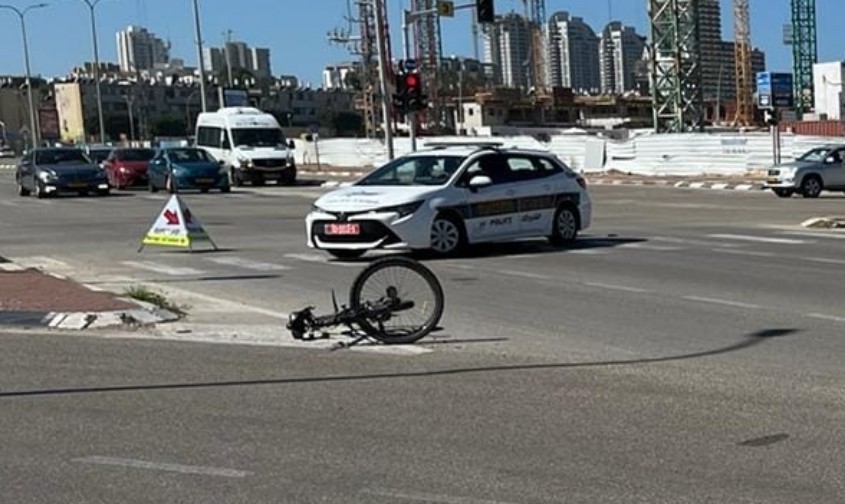 תאונת אופניים באשדוד. צילום ארכיון: מד"א