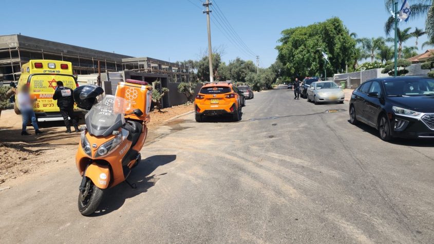 זירת תאונת העבודה הקטלנית באמונים. צילום: דוברות איחוד צלה