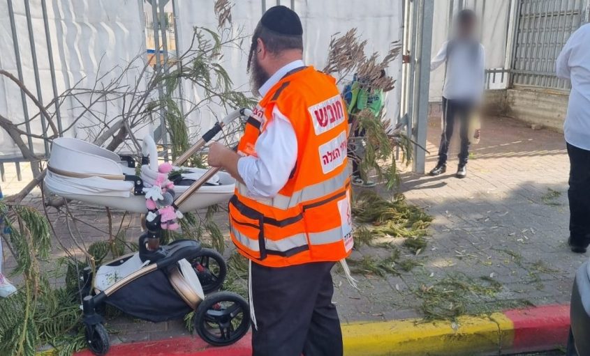 זירת האירוע ברחוב רשב"י. דוברות איחוד הצלה