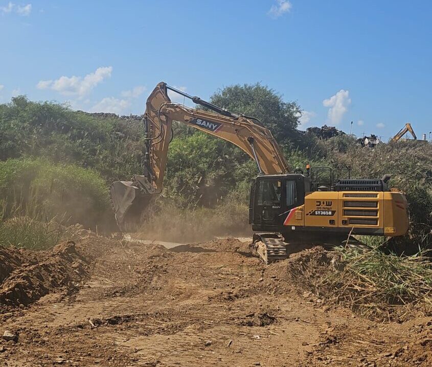 יצירת איגום שימנע את זליגת הביוב לנחל