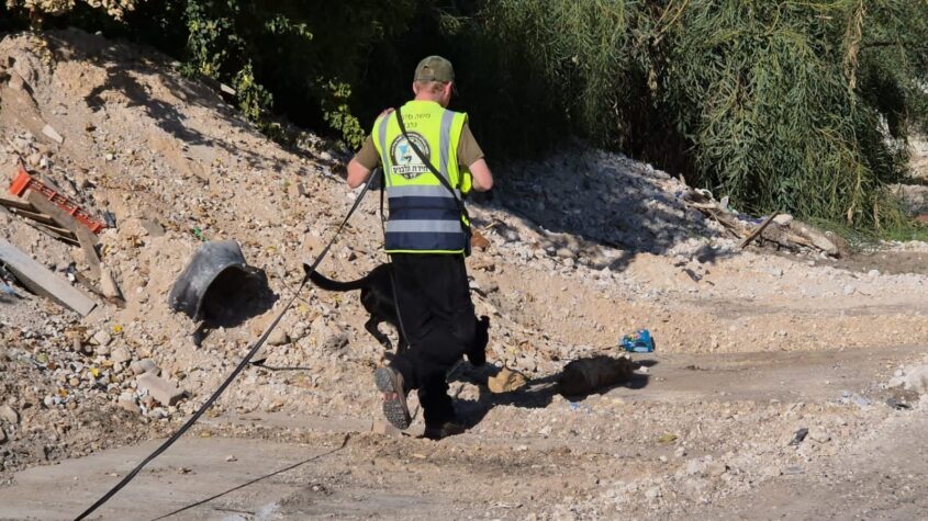 החיפושים אחר קילברג. צילום: יכ"ל